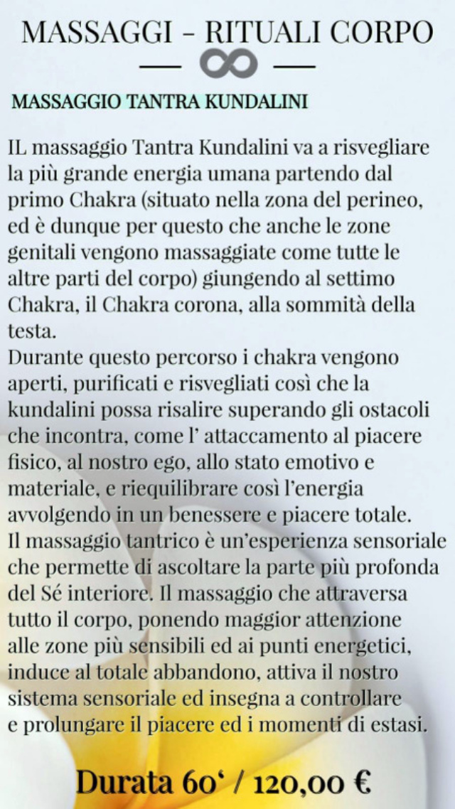 Infinity Massaggi Massaggi Bologna